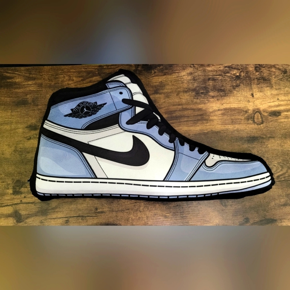 University Blue AJ1 Sneaker Pillow